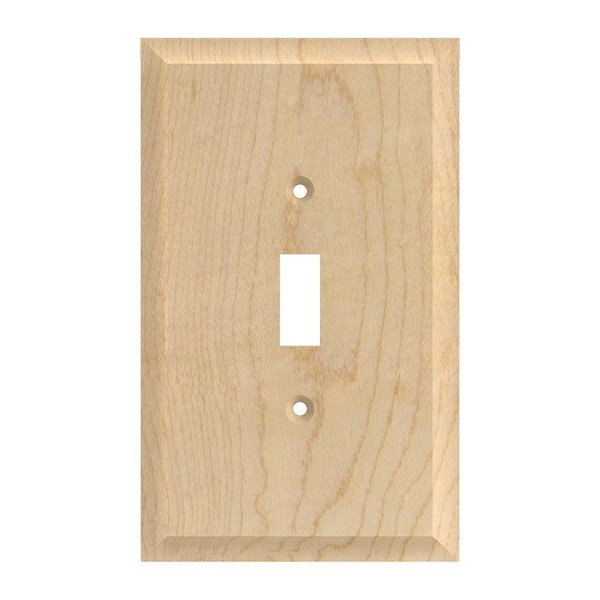 Designs Of Distinction Single Light Switch Plate - Hard Maple 01450001HM1